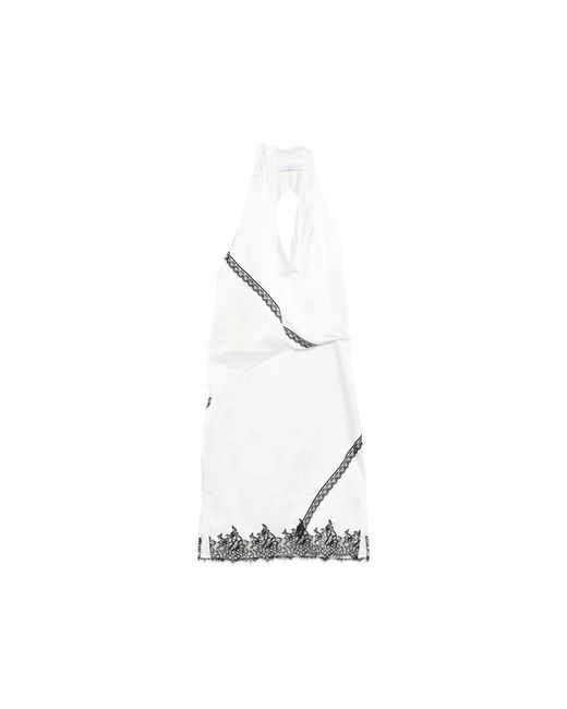 IRO White Draped Design Halterneck Dress
