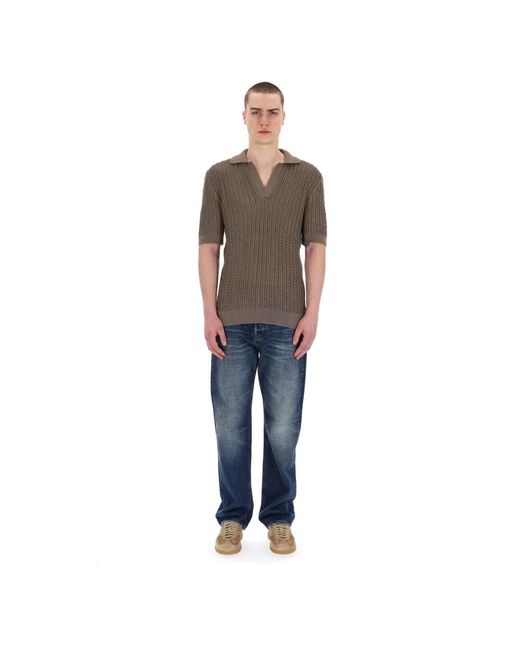 Tagliatore Gray Polo Shirts for men
