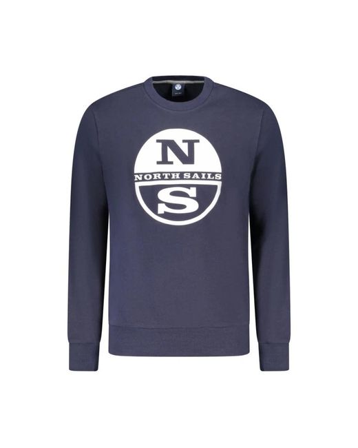 North Sails Blue Sweatshirts for men