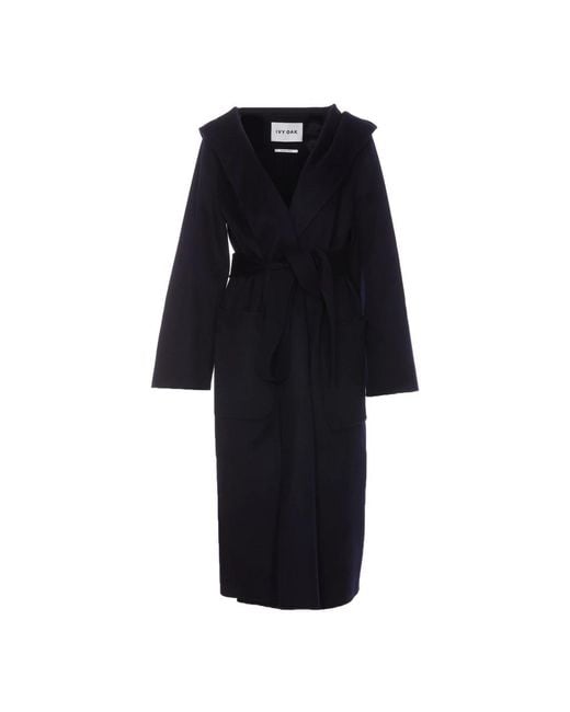 IVY & OAK Blue Belted Coats