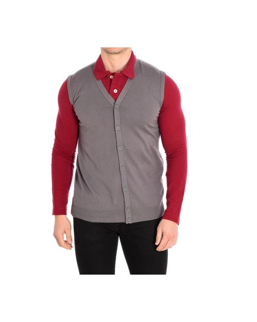 Vests di Benetton in Red da Uomo