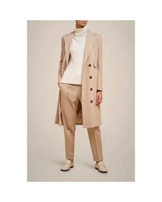 Liviana Conti Natural Straight Trousers