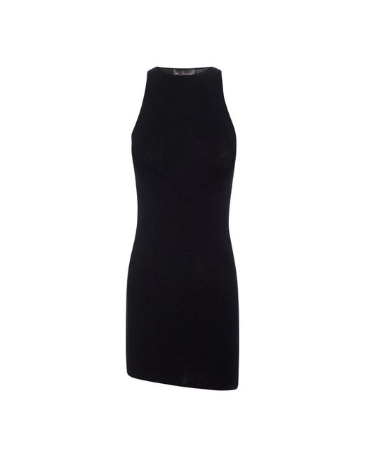 Cortana Black Sleeveless Tops