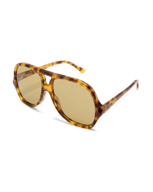 Sunglasses Chloé de color Metallic