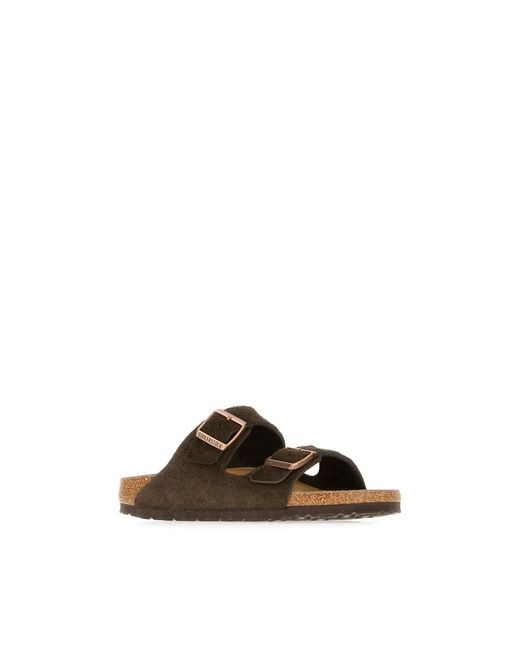 Birkenstock Brown Sliders for men