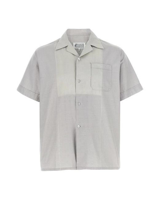 Maison Margiela Gray Short Sleeve Shirts for men