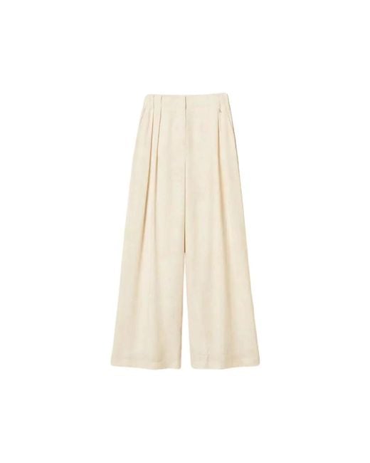 Twinset Natural Wide Trousers