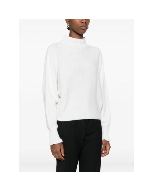 Twinset White Turtlenecks