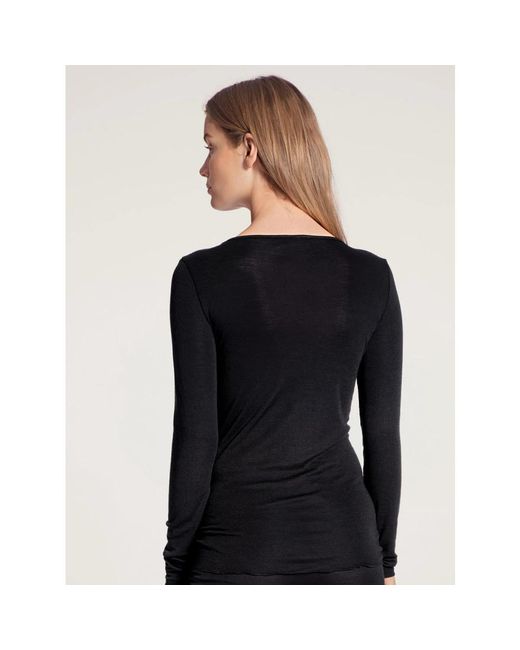 Calida Black Long Sleeve Tops