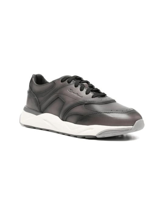 Santoni Gray Sneakers for men