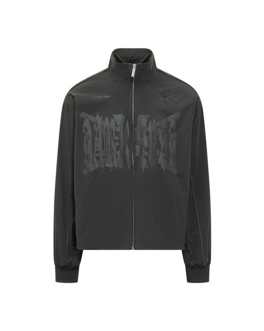 44 Label Group Black Bomber Jackets for men