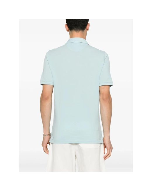 Fedeli Blue Polo Shirts for men
