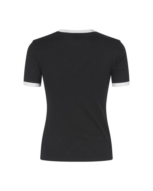 Courreges Black Schwarze t-shirts und polos