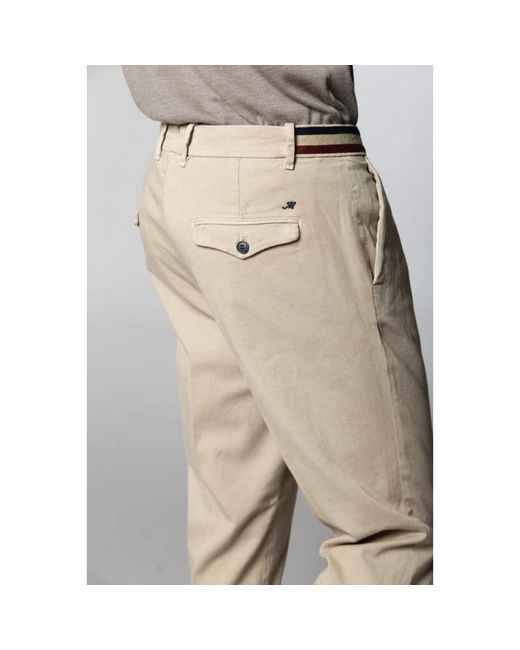 Mason's Broeken ,Katoen Pinces Icon Chino Pants in het Natural voor heren