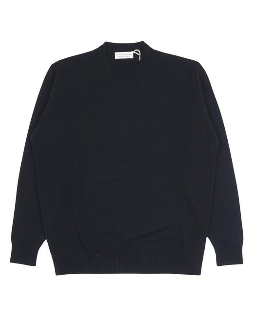 FILIPPO DE LAURENTIIS Blue Round-Neck Knitwear for men