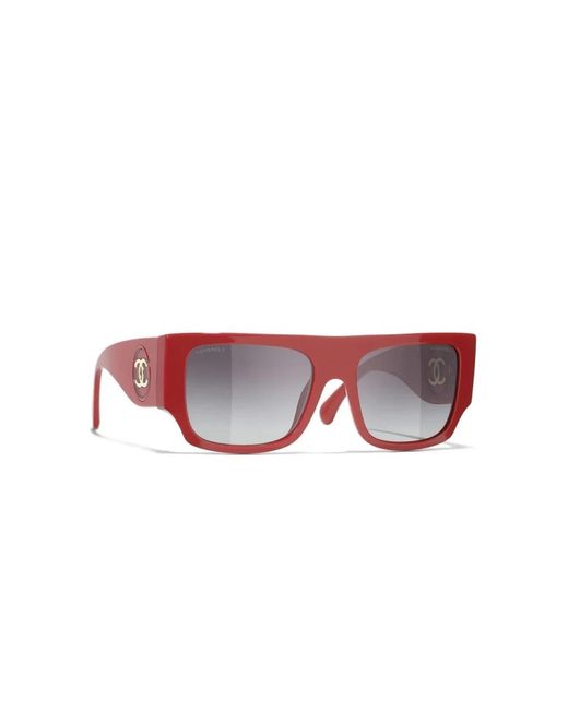 Chanel Red Sunglasses