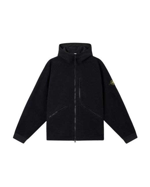 Stone Island Blue Zip-Throughs for men