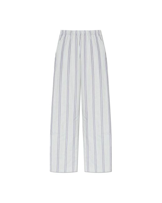 Hanro Nachtkleding ,Wit ,Katoen Lange Broek in het White