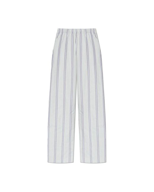 Hanro Nachtkleding ,Wit ,Katoen Lange Broek in het White
