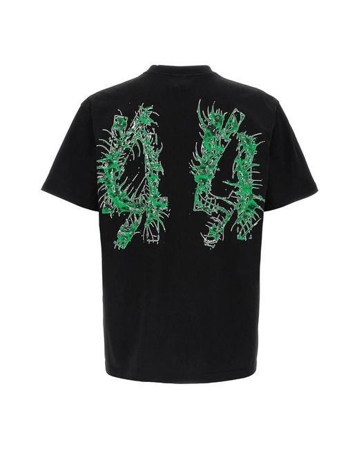 44 Label Group Centipede Tee in het Black voor heren