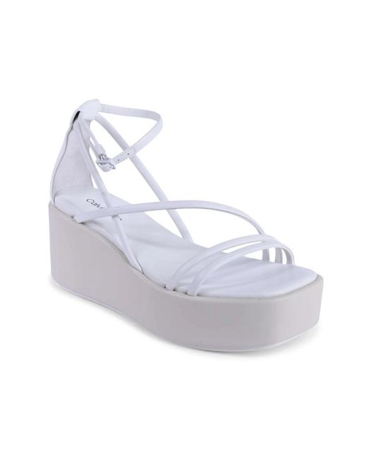Calvin Klein White Wedges
