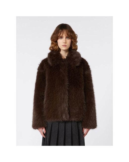 Faux Fur & Shearling Jackets Weekend by Maxmara de color Brown