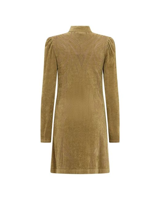 Alberta Ferretti Green Short Dresses