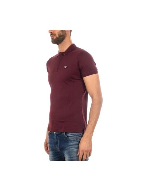 Armani Jeans Purple Polo Shirts for men