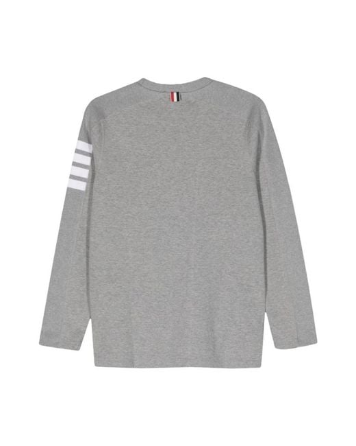 Thom Browne Gray Long Sleeve Tops for men