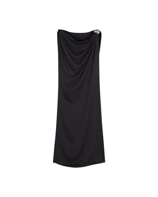 Lanvin Black Midi Dresses