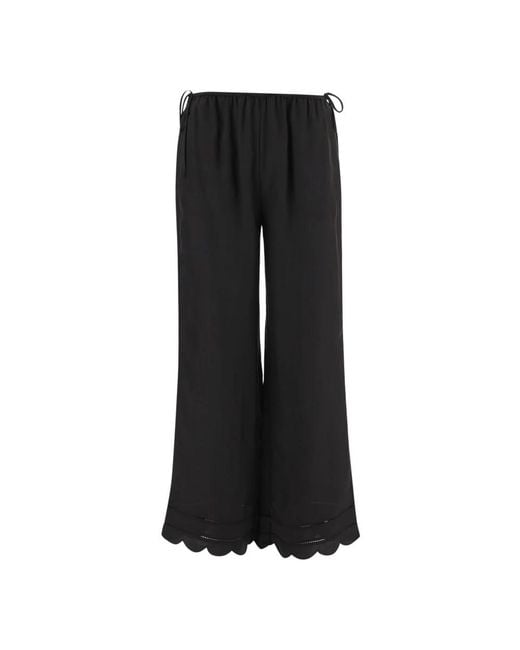 THE GARMENT Black Wide Trousers