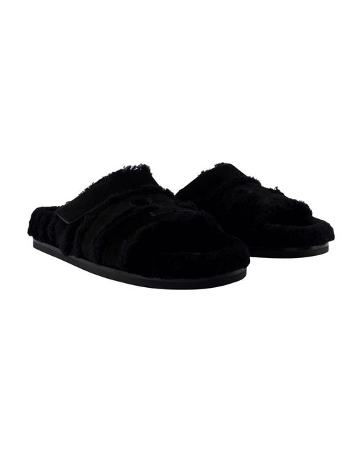 Tory Burch Black Sliders