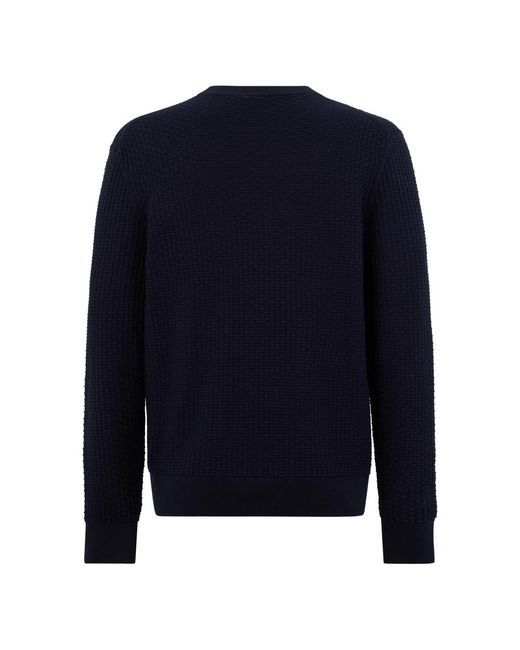 Boss Blue Round-Neck Knitwear for men