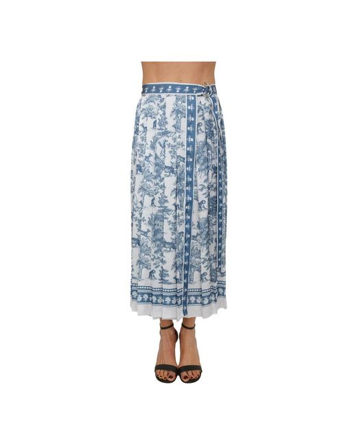 Fracomina Blue Midi Skirts