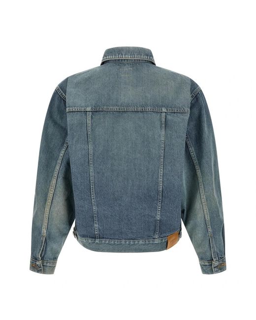 Saint Laurent Blue Denim Jackets for men