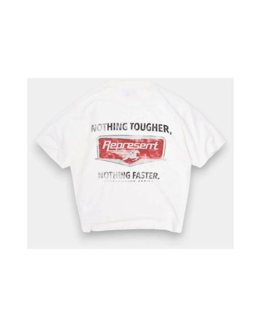 Represent Tops ,Wit ,T-Shirts in het White voor heren