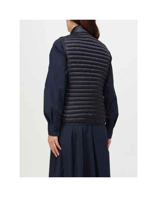 Save The Duck Gewatteerd Puffer Vest Met Hoge Kraag in het Blue
