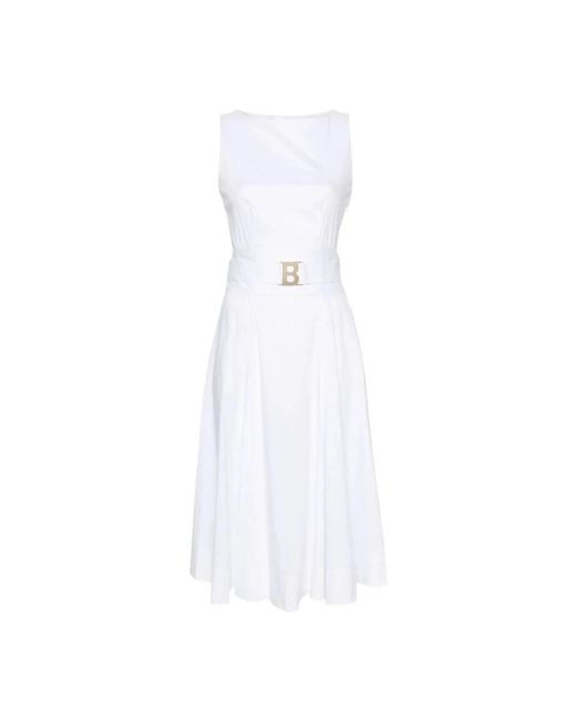 Blugirl Blumarine White Midi Dresses