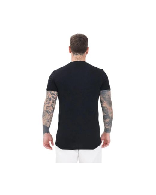 DSquared² Tops ,Zwart ,Katoen Zwarte T-Shirt Met Korte Mouwen Urban Stijl in het Black voor heren
