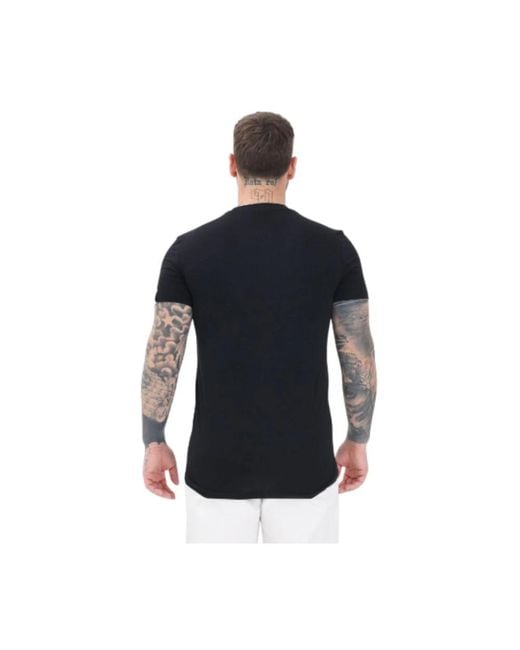 DSquared² Tops ,Zwart ,Katoen Zwarte T-Shirt Met Korte Mouwen Urban Stijl in het Black voor heren