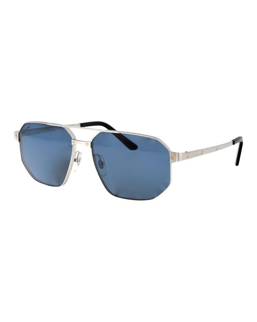 Cartier Stylische sonnenbrille ct0462s in Blue für Herren