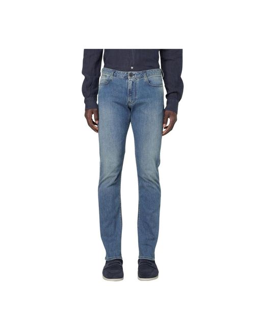 Emporio Armani Blue Slim-Fit Jeans for men