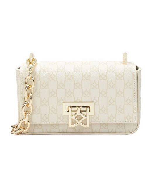 Kazar Natural Gemusterte Gürteltasche Mit Kette