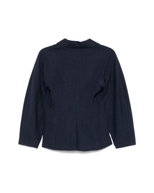 Marella Blue Dunkelblaue Jacke Mit Dart-Detailing