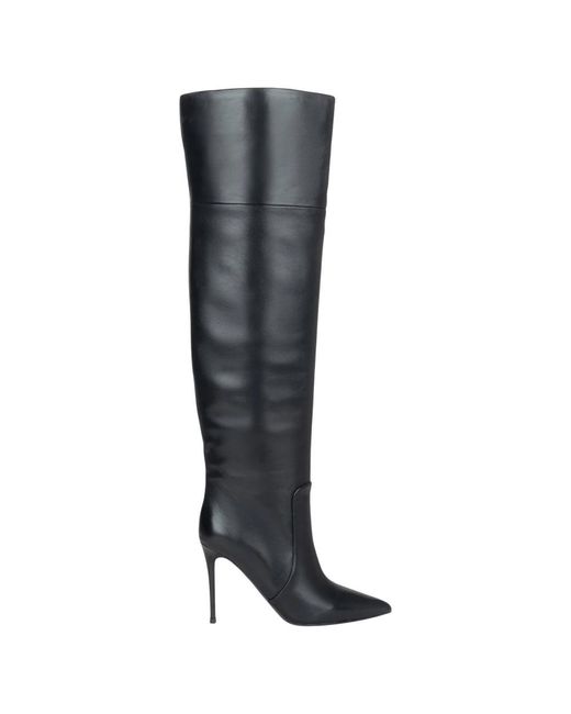 ESTRO Black Over-Knee Boots