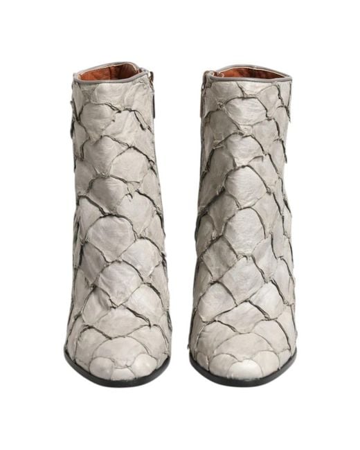 Dolce & Gabbana Gray Heeled Boots