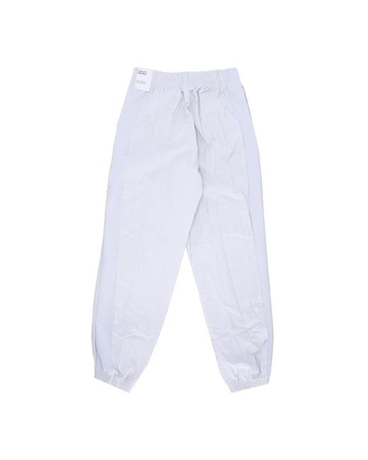 Nike Fitness ,Grijs ,Katoen High-Waisted Corduroy Fleece Pants in het Blue