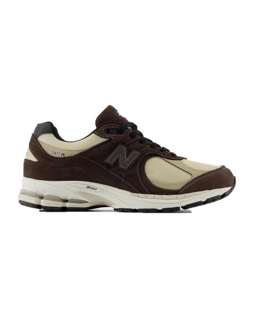 New Balance Black 2002rx In Brown/beige Leather for men
