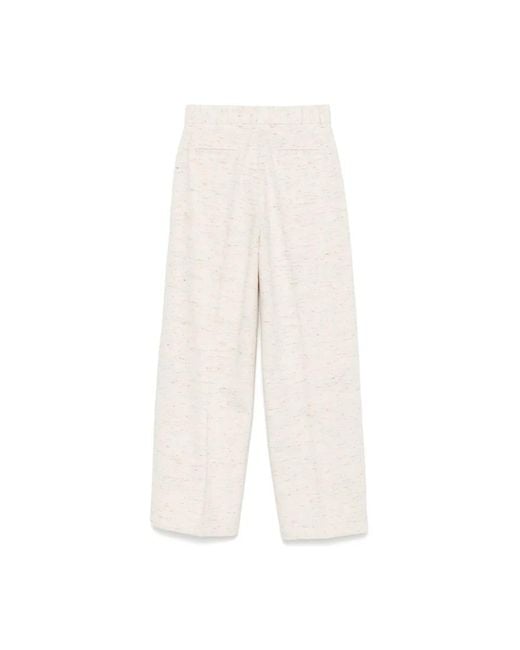 MSGM White Lässige Denim Hose