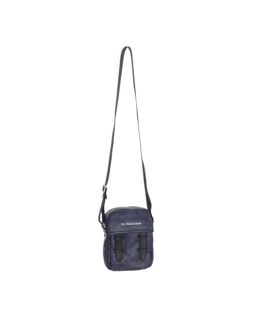 U.S. POLO ASSN. Blue Cross Body Messenger for men